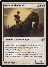 Hero of Bladehold (Mirrodin Besieged) - Oversize Cards - Magic: The Gathering card