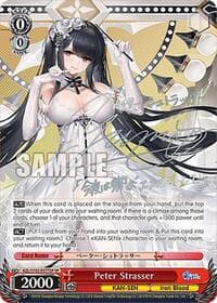 Peter Strasser (SP) (Silver Signature) - Azur Lane - Weiss Schwarz card