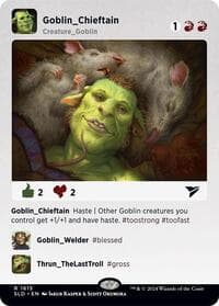 Goblin Chieftain (1615) - Secret Lair Drop Series - Magic: The Gathering card