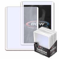3" x 4" Topload Card Holder - Standard White Border (25-Count) - BCW Toploaders - Collectible Storage card