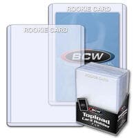 3" x 4" Topload Card Holder - Standard White Rookie (25-Count) - BCW Toploaders - Collectible Storage card