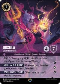 Ursula - Sea Witch Queen (Enchanted) - Ursula's Return - Disney Lorcana card
