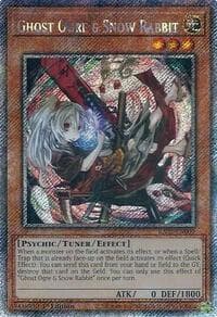 Ghost Ogre & Snow Rabbit (Alternate Art) (Platinum Secret Rare) - 25th Anniversary Rarity Collection II - YuGiOh card