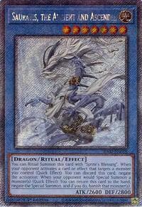 Sauravis, the Ancient and Ascended (Platinum Secret Rare) - 25th Anniversary Rarity Collection II - YuGiOh card