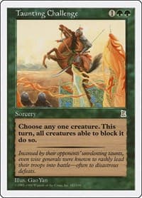 Taunting Challenge - Portal Three Kingdoms - Magic: The Gathering card