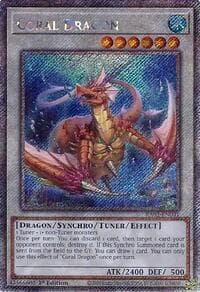 Coral Dragon (Platinum Secret Rare) - 25th Anniversary Rarity Collection II - YuGiOh card