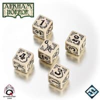 Arkham Horror Dice Set: Beige with Black - Fantasy Flight Games - Boardgames card