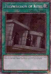 Preparation of Rites (Platinum Secret Rare) - 25th Anniversary Rarity Collection II - YuGiOh card