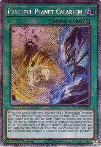 Peaceful Planet Calarium (Platinum Secret Rare) - 25th Anniversary Rarity Collection II - YuGiOh card