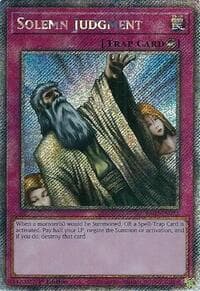 Solemn Judgment (Platinum Secret Rare) - 25th Anniversary Rarity Collection II - YuGiOh card
