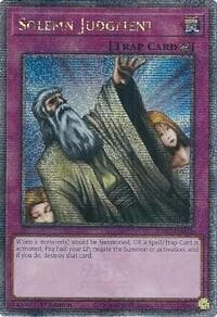 Solemn Judgment (Quarter Century Secret Rare) - 25th Anniversary Rarity Collection II - YuGiOh card