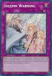 Solemn Warning (Secret Rare) - 25th Anniversary Rarity Collection II - YuGiOh card