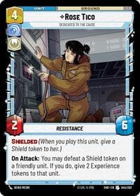 Rose Tico - Dedicated to the Cause - Shadows of the Galaxy - Star Wars: Unlimited card