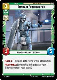 Sundari Peacekeeper - Shadows of the Galaxy - Star Wars: Unlimited card