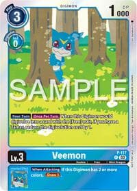 Veemon - P-117 (Beginning Observer Pre-Release) - Digimon Promotion Cards - Digimon Card Game card