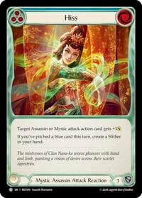 Hiss (Blue) - Part the Mistveil - Flesh and Blood TCG card