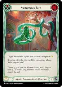 Venomous Bite (Red) - Part the Mistveil - Flesh and Blood TCG card