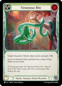 Venomous Bite (Yellow) - Part the Mistveil - Flesh and Blood TCG card