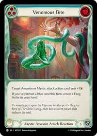 Venomous Bite (Blue) - Part the Mistveil - Flesh and Blood TCG card