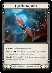 Uphold Tradition - Part the Mistveil - Flesh and Blood TCG card