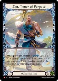Zen, Tamer of Purpose - Part the Mistveil - Flesh and Blood TCG card