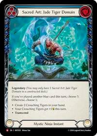 Sacred Art: Jade Tiger Domain // Inner Chi - Part the Mistveil - Flesh and Blood TCG card