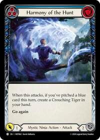 Harmony of the Hunt (Blue) - Part the Mistveil - Flesh and Blood TCG card