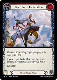 Tiger Form Incantation (Red) - Part the Mistveil - Flesh and Blood TCG card