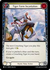 Tiger Form Incantation (Yellow) - Part the Mistveil - Flesh and Blood TCG card