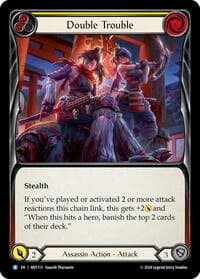 Double Trouble (Yellow) - Part the Mistveil - Flesh and Blood TCG card