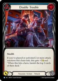 Double Trouble (Blue) - Part the Mistveil - Flesh and Blood TCG card