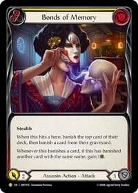 Bonds of Memory (Yellow) - Part the Mistveil - Flesh and Blood TCG card