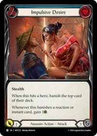 Impulsive Desire (Blue) - Part the Mistveil - Flesh and Blood TCG card