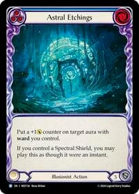 Astral Etchings (Blue) - Part the Mistveil - Flesh and Blood TCG card