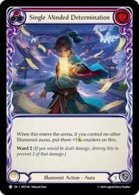 Single Minded Determination (Red) - Part the Mistveil - Flesh and Blood TCG card