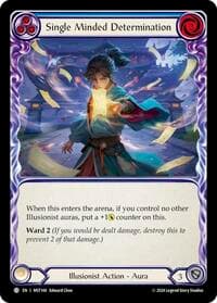 Single Minded Determination (Blue) - Part the Mistveil - Flesh and Blood TCG card