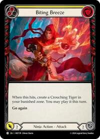 Biting Breeze (Yellow) - Part the Mistveil - Flesh and Blood TCG card