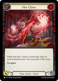 Flex Claws (Yellow) - Part the Mistveil - Flesh and Blood TCG card