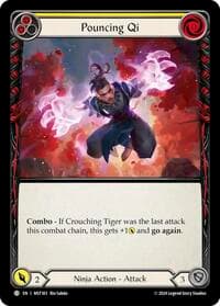 Pouncing Qi (Yellow) - Part the Mistveil - Flesh and Blood TCG card