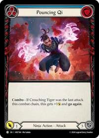 Pouncing Qi (Blue) - Part the Mistveil - Flesh and Blood TCG card
