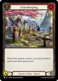 Gravekeeping (Red) - Part the Mistveil - Flesh and Blood TCG card