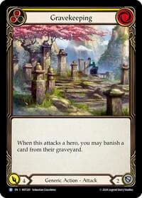 Gravekeeping (Yellow) - Part the Mistveil - Flesh and Blood TCG card