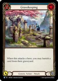 Gravekeeping (Blue) - Part the Mistveil - Flesh and Blood TCG card