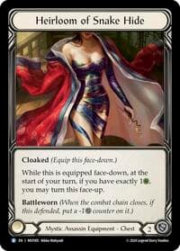 Heirloom of Snake Hide - Part the Mistveil - Flesh and Blood TCG card