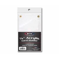 1/4 Inch Acrylic Card Holder - BCW Toploaders - Collectible Storage card