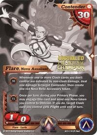 Flare, Nova Assailant (Pre-Release Champion) - Unrivaled - Alpha Clash card
