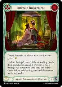Intimate Inducement (Blue) - Part the Mistveil - Flesh and Blood TCG card