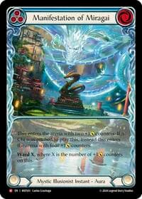 Manifestation of Miragai (Extended Art) - Part the Mistveil - Flesh and Blood TCG card
