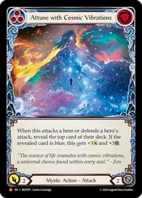 Attune with Cosmic Vibrations - Part the Mistveil - Flesh and Blood TCG card