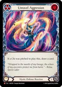 Unravel Aggression - Part the Mistveil - Flesh and Blood TCG card